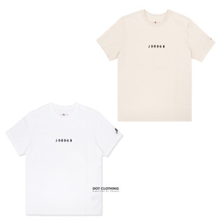 Nike Jordan TEE 刺繡 喬丹 棉 短T 白 淺奶茶 DM3183-100 DM3183-203 DOT聚點