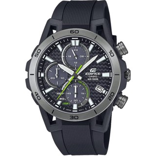CASIO 卡西歐 EDIFICE 碳纖維賽車太陽能三眼計時手錶 EQS-960PB-1AV