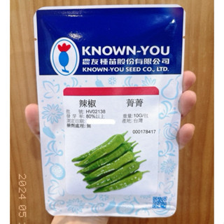 城禾農產🍃 菁菁羊角椒種子 80粒 羊角椒種子 微辣椒種子 辣椒種子 菁菁辣椒種子 羊角椒種子 大辣椒種子 農友菁菁種子