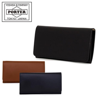 展示新品 Porter yoshida Counter 系列 黑色 真皮 亮皮 皮夾 長夾 証件夾 護照夾
