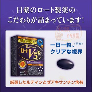 🐿️松鼠代購🌰現貨免運✅電子發票🌰日本原裝🇯🇵 樂敦 ROHTO V5 明目素 強目素 30粒 (30日) 保養眼用