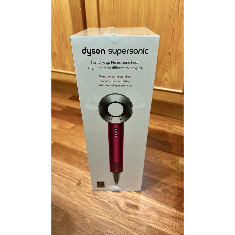 全新Dyson Supersonic HD08 吹風機 桃紅色 五吹嘴全配版 原廠公司貨