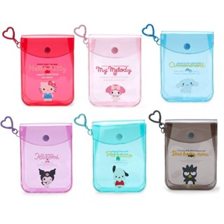 Sanrio 三麗鷗 愛心扣環透明收納包 迷你果凍包 化妝包