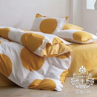 AGAPE亞加貝【可愛泡泡】MIT台灣製造 100%舒柔棉 單人/雙人/加大 薄床包/薄被套/枕套 系列 現貨