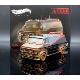MASH 福利品特價 HotWheels Elite 1/43 GMC Classical A-Team Van 髒汙版