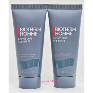 全新BIOTHERM 碧兒泉 男仕礦泉溫和型潔面膠40ML~洗面乳~專櫃品～有中文標籤~開電子發票~