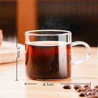 【超便宜】150ml 帶把手玻璃小茶杯 濃縮咖啡杯 咖啡奶盅 玻璃杯 mini玻璃馬克杯 咖啡杯 環保杯子 品茗杯