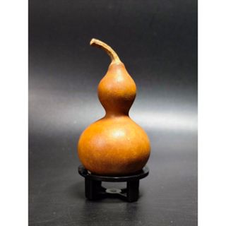 早期天然老文玩 - 小葫蘆/蒲瓜#02（木雕/藝術/古早味/稻田/稻米/古董/擺件/收藏/展示/元寶)