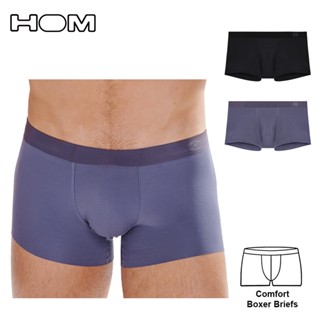 [ HOM ] 法國品牌 Comfort Boxer Briefs 男莫代爾四角褲 隱形舒適 平口褲 內褲 最新款式