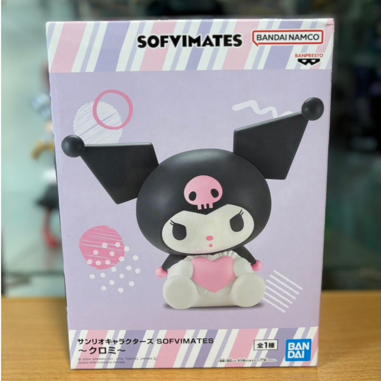 正版 日版 三麗鷗 酷洛米 SOFVIMATES 軟膠公仔 庫洛米 日本 萬代 BANDAI 景品 公仔