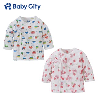 【Baby City 娃娃城】美棉長袖肚衣（汽車／櫻桃）