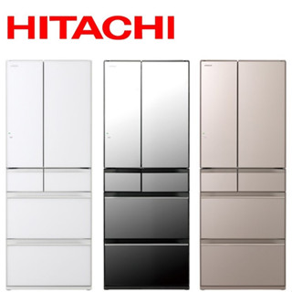 Hitachi 日立 日製六門614L玻璃變頻冰箱 RHW620RJ -含基本安裝+舊機回收