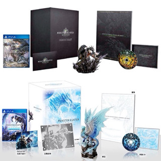 【二手好物】PS4 / PS5 遊戲 魔物獵人 典藏版 模型 公仔 遊戲片 世界 主程式 + DLC 冰原 實體版光碟