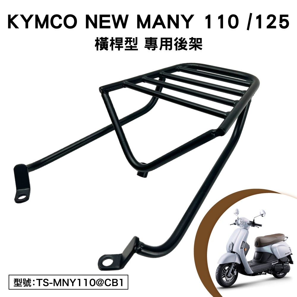KYMCO NEW MANY 110 125 光陽 SE24CG SE24CH 機車後架 支架 外送架 後箱架 橫桿型