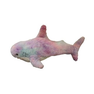 彩色鯊魚 長40cm 鯊魚娃娃 鯊魚玩偶 彩色鯊魚娃娃 鯊魚玩偶抱枕 鯊魚抱枕 鯊鯊 小鯊魚