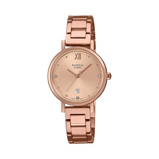 卡西歐 CASIO / SHE-4540PG-4A / SHEEN系列 [ 官方直營 ] 抗刮藍寶石水晶玻璃