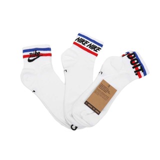 NIKE EVERYDAY ESSENTIAL LOGO SOCKS 藍紅條紋復古 DX5080-100