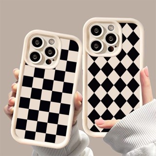 iphone 16 15 16Pro 14 13 12 11 XS XR Max i8潮牌時尚格子菱格防摔手機殼
