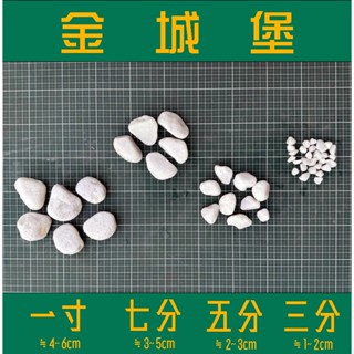 『免運』白卵石 漢白玉 20kg/包 (漢白玉 白色 卵石 園藝 景觀 造景 魚缸 水族)《金城堡》