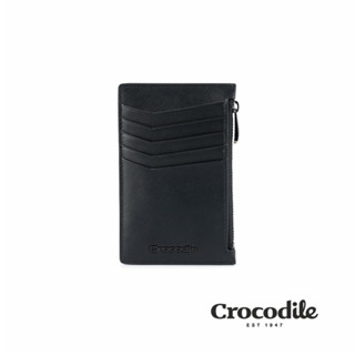 【寧寧精品】臺中35年老店 Crocodile 鱷魚 防刮真皮拉鍊零錢包 男用零錢包 信用卡夾 名片夾 零錢包區 868