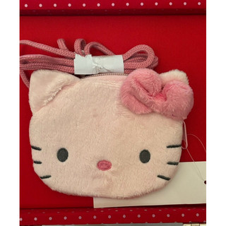 Sanrio Hello Kitty限定發售Kitty可水洗臉型收納錢包附背帶