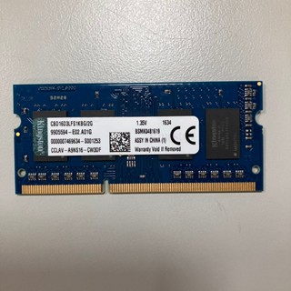 【中古】QNAP 2G DDR3-1600 SO-DIMM NAS記憶體 CBD16D3LFS1KBG/2G