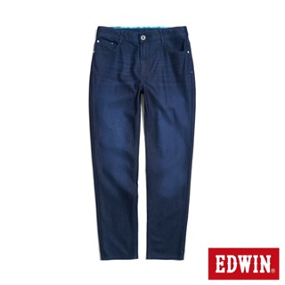 EDWIN 男款 迦績JERSEYS 中腰丹寧中直筒褲(原藍磨)