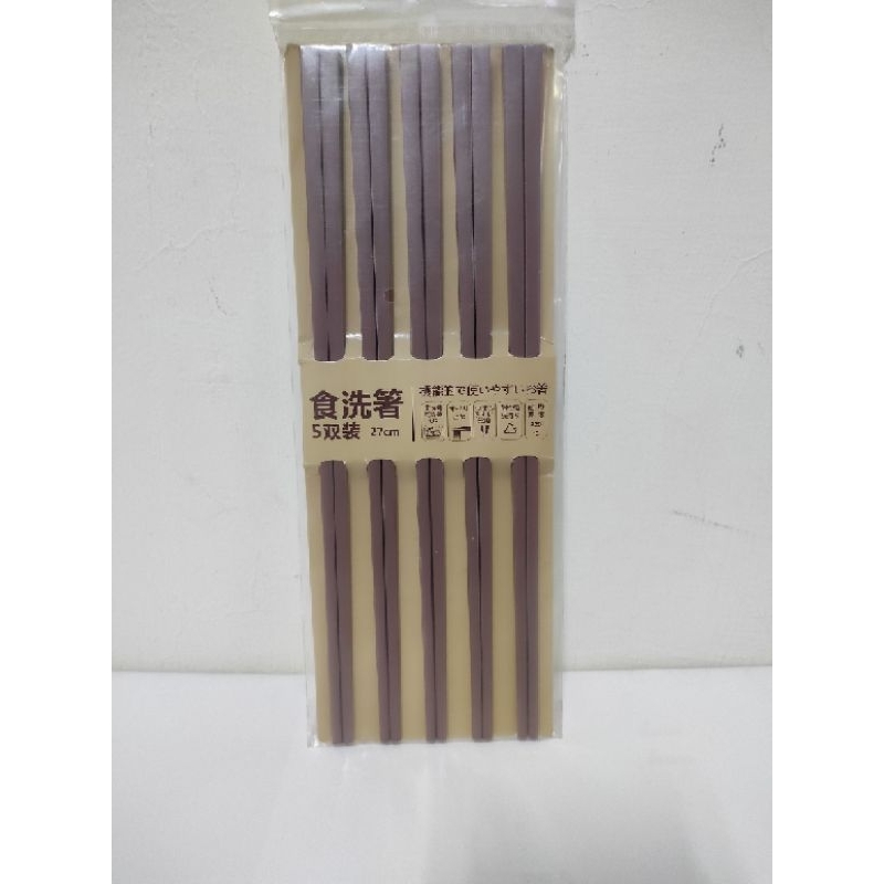 ** M3298  食鮮PPS筷 一組 5 雙/長27cm /耐熱度 220