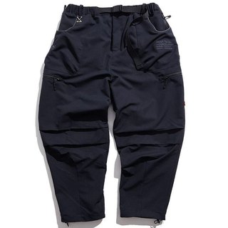 UNDER PEACE 23AW MASTER / URBAN PANTS 立體口袋 寬版 機能長褲 (黑色) 化學原宿
