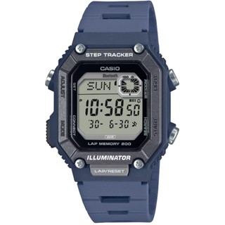 【CASIO】卡西歐 藍芽運動電子膠帶錶-藍色 WS-B1000-2A 臺灣卡西歐保固一年