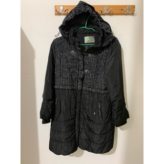 二手 冬季服飾 上田FASION MAGIC 中大碼羊毛女羊毛大衣 外套 原價2500