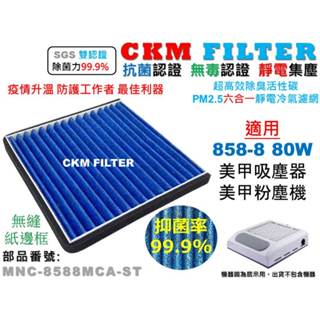 【CKM】適 858-8 80W SP-01 日式美甲吸塵器 粉塵機 抗菌 抽拉式集塵機濾網 替換濾網 指甲粉塵器濾網
