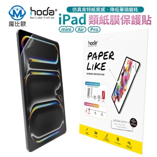 hoda iPad 類紙膜 保護貼 for iPad Air 6 11吋/13吋 Pro 11吋/13吋 M2 M3