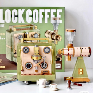 𝐂𝐢𝐞𝐥’𝐬、“☕️咖啡自由”迪庫復古咖啡機積木 磨豆機模型積木 禮物