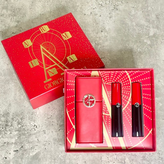 ✨7月熱銷新品✨【現貨】Giorgio Armani亞曼尼 奢華絲緞訂製唇膏精巧禮盒組 #504 #104 3.1gx2