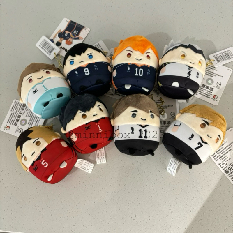 【謎你Mini】現貨🍀排球少年 萌蛋 吊飾 烏高 音駒 梟谷 日向 影山 研磨 黑尾 木兔 宮侑 宮治🍀（3吋）