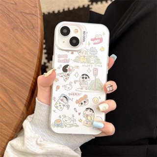 蠟筆小新 Hello Kitty手機殼 適用於iPhone15 14 13 12 11 ProMax防摔保護殼 情侶殼