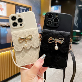 現貨🎈三星A8+ A8 2018 A6+ J4+ J6+ A8 plus 2018 珍珠蝴蝶結錢包斜背掛繩手機殼防摔免運