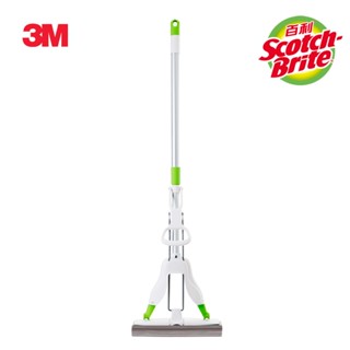 3M WB1 百利高密度瞬吸膠棉拖把-白(1桿1頭)
