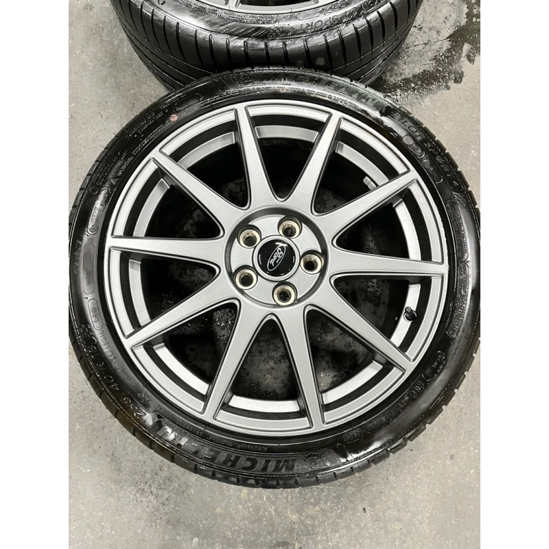 福特Ford Focus Mk4 ST-Line lommel X 18吋 5孔108旋壓輪框含輪胎，只有2顆