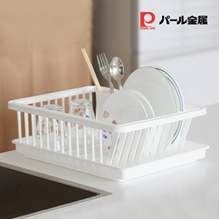 日本Pearl Metal 瀝水碗籃 碗盤瀝水架 日本製 廚房碗盤瀝水架 碗盤收納瀝水架 廚房收納 珍珠金屬