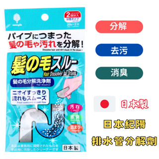 日本製 KIYOU紀陽 排水管毛髮分解劑 水管疏通 40g