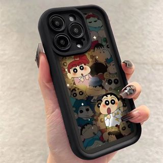 可愛情侶發光小新防摔手機殼三星S24 S23 S22+ S21 Note20 Ultra S20 FE M32 保護殼