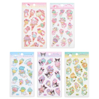 Sanrio 三麗鷗 冰淇淋派對系列 燙金和紙貼紙 手帳貼紙