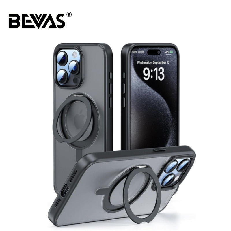 BEVAS【360度磁吸支架】iPhone 17 16 15 14 13 Pro Max Plus Magsafe手機殼