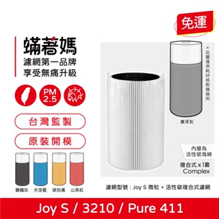 適用 Blueair Blue Pure 411 Joy S 3210 空氣清淨機 蟎著媽 集塵HEPA活性碳 濾網