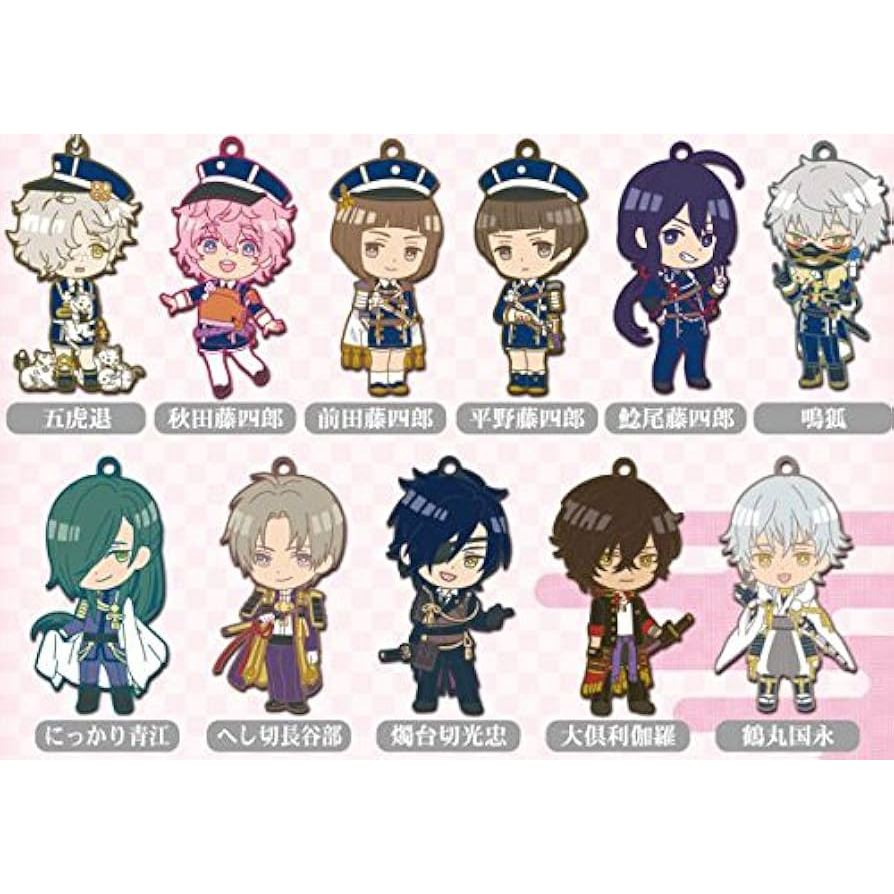 【二手拆擺】小刀劍男士 燭台切光忠 大俱利伽羅 平野藤四郎 Q版 軟膠 吊飾  【ちび刀剣男士 / 刀劍亂舞 / 刀亂】