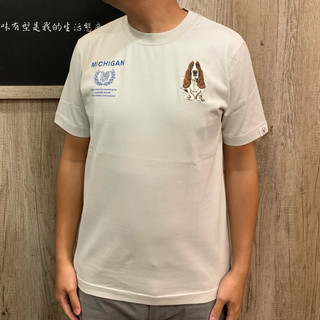 Trend國際精品✨ Hush puppies 大耳狗 新款城市標語素面短袖