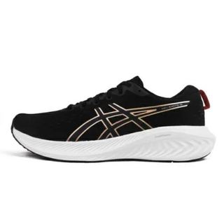 出清~ 琳~ASICS Gel-excite 10 男慢跑鞋 輕量 緩衝 彈力 黑金1011B600-010