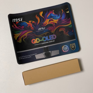 msi QD-OLED電競顯示器圖樣 厚版 滑鼠墊